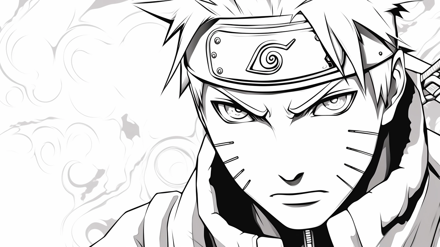 desenhos de anime para colorir naruto
