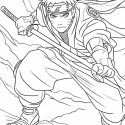personagens naruto para pintar