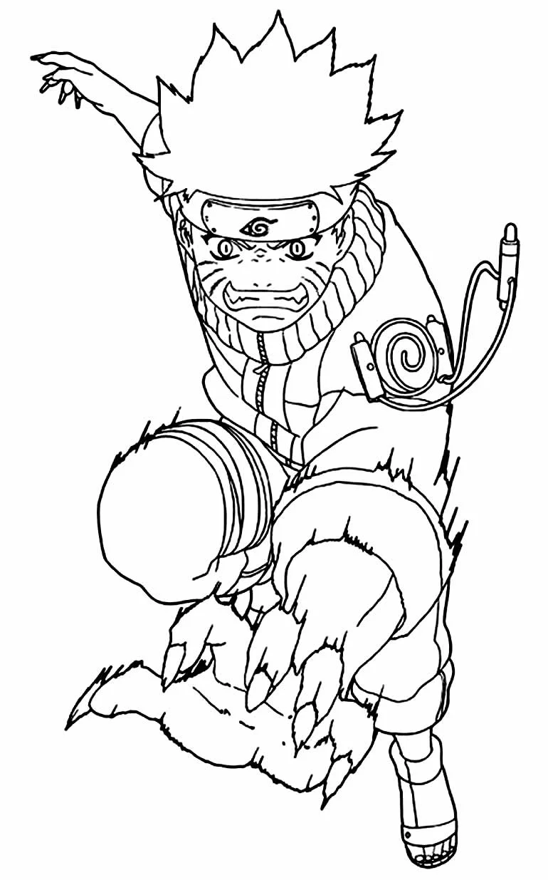 personagens naruto para pintar