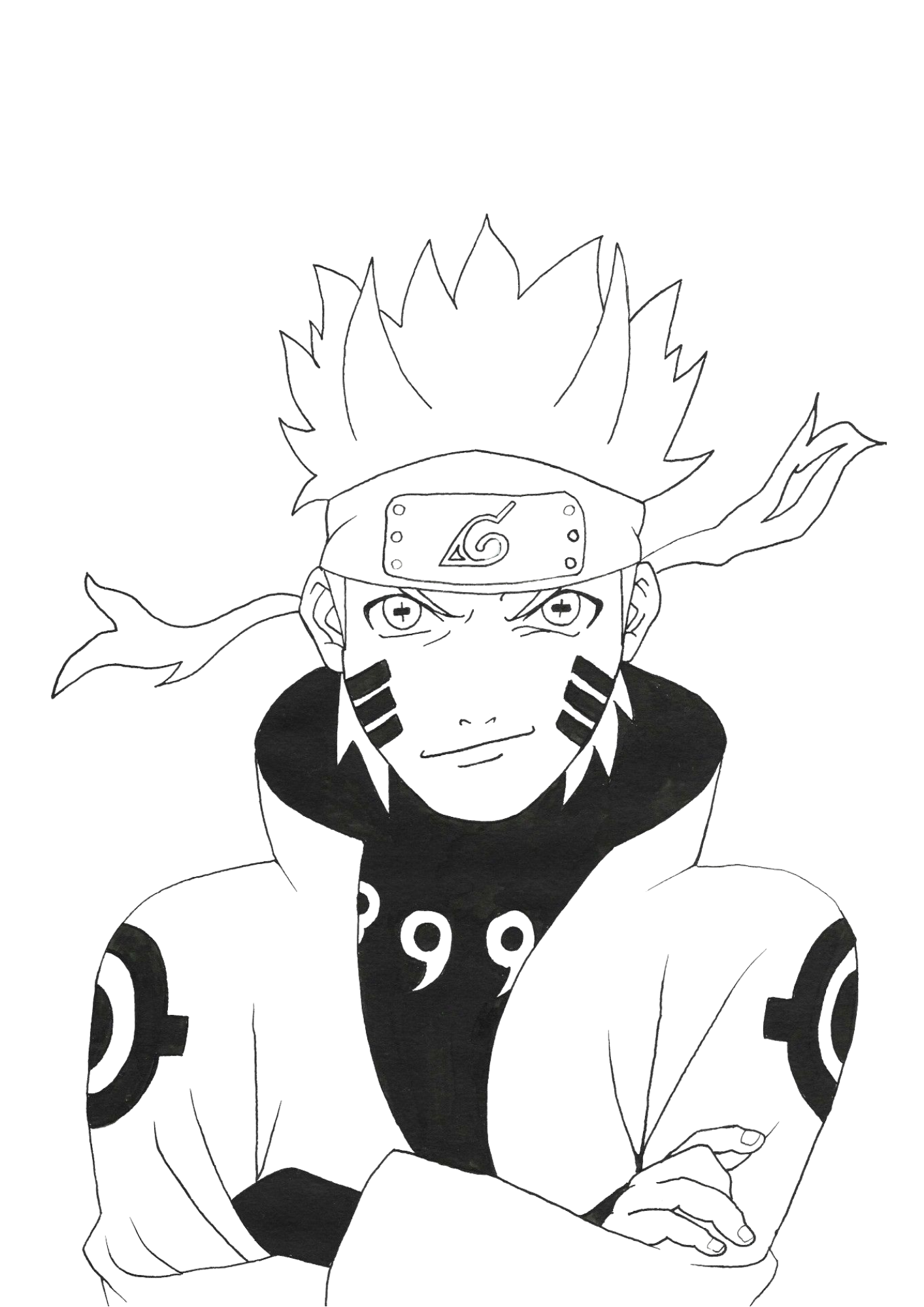 desenhos do kakashi para colorir