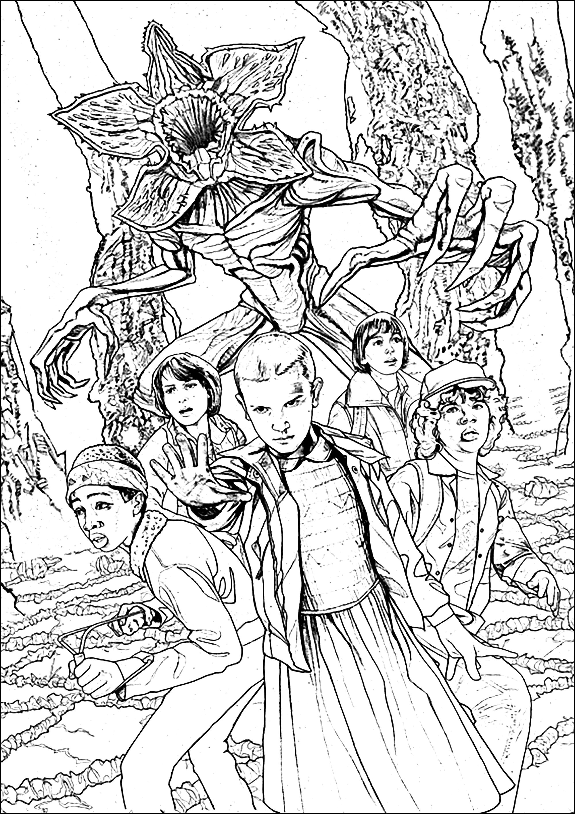 desenhos stranger things para imprimir