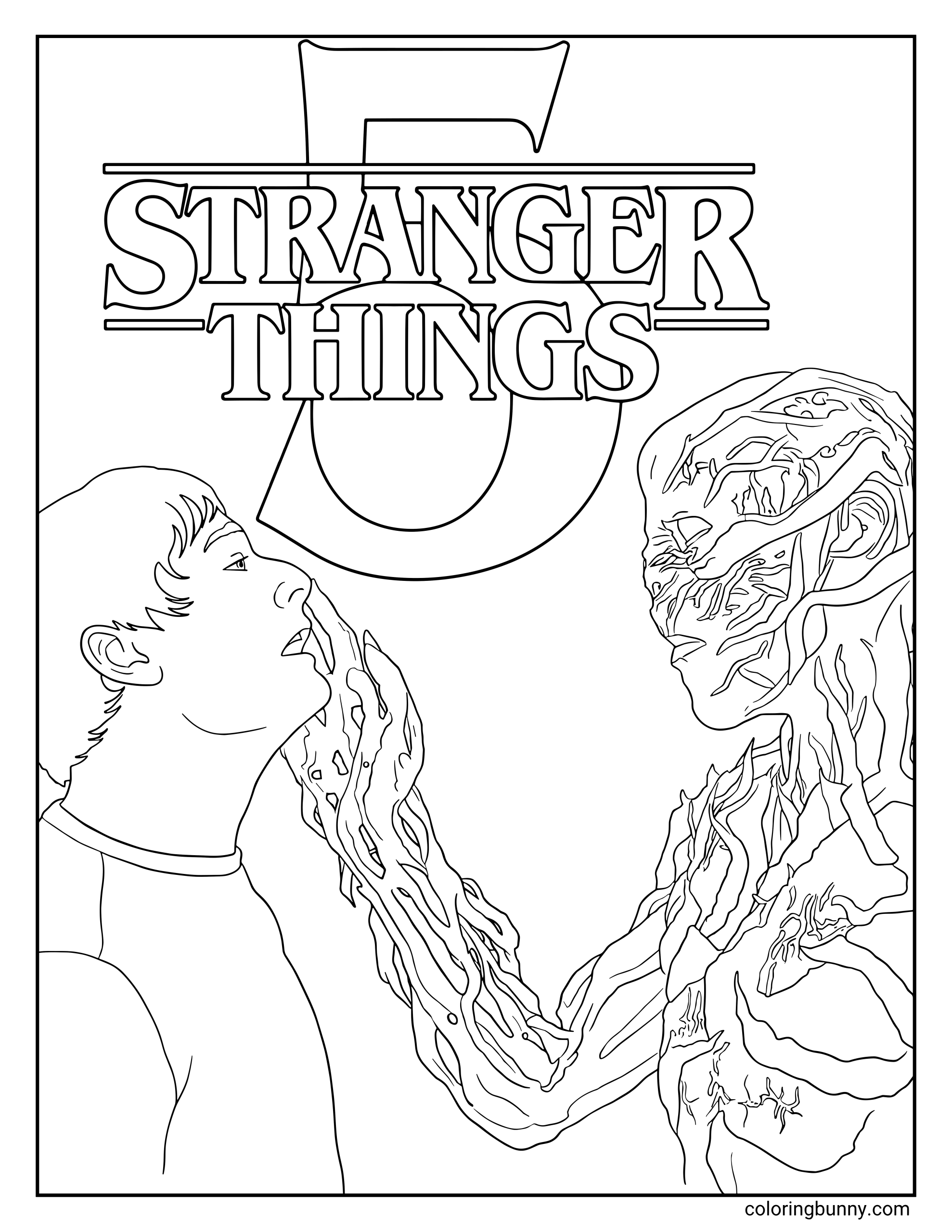 livro de colorir stranger things