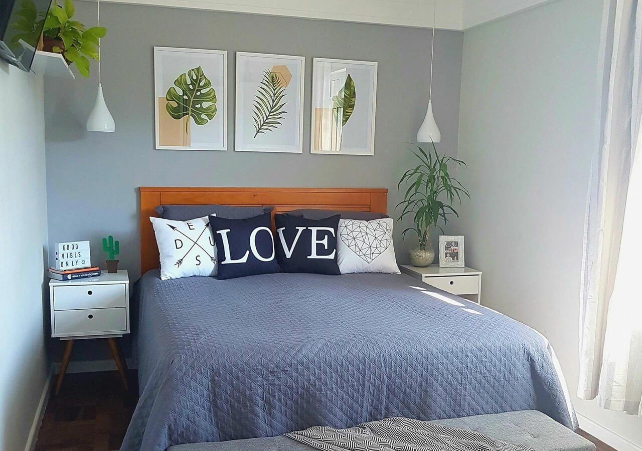 ideias de desenhos para decorar quarto de casal