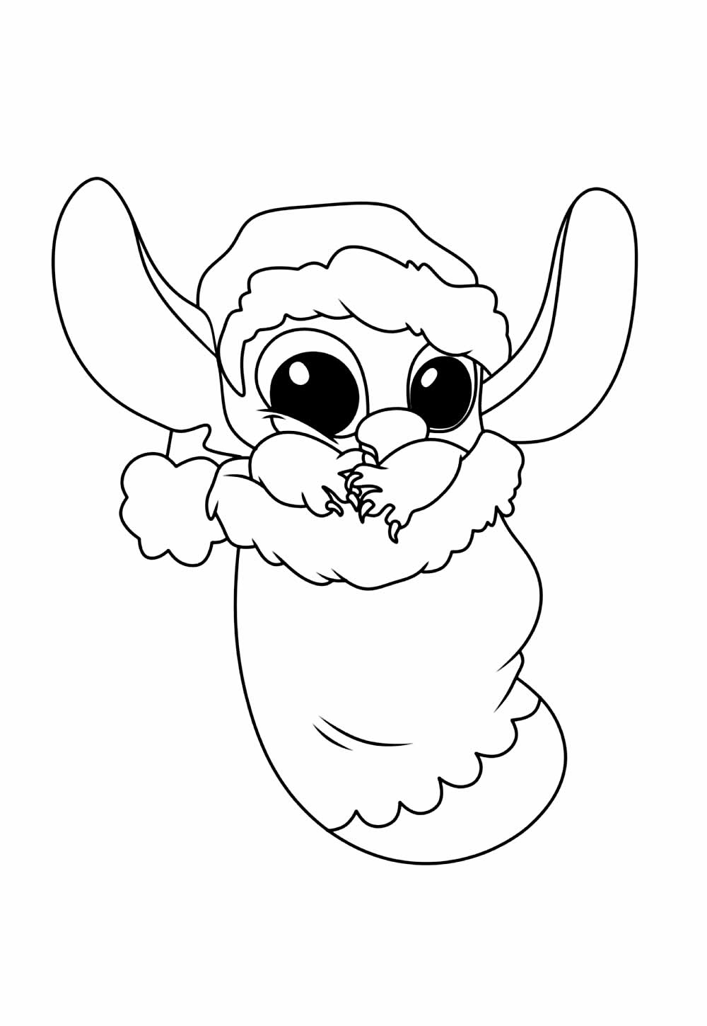 stitch e angel para colorir