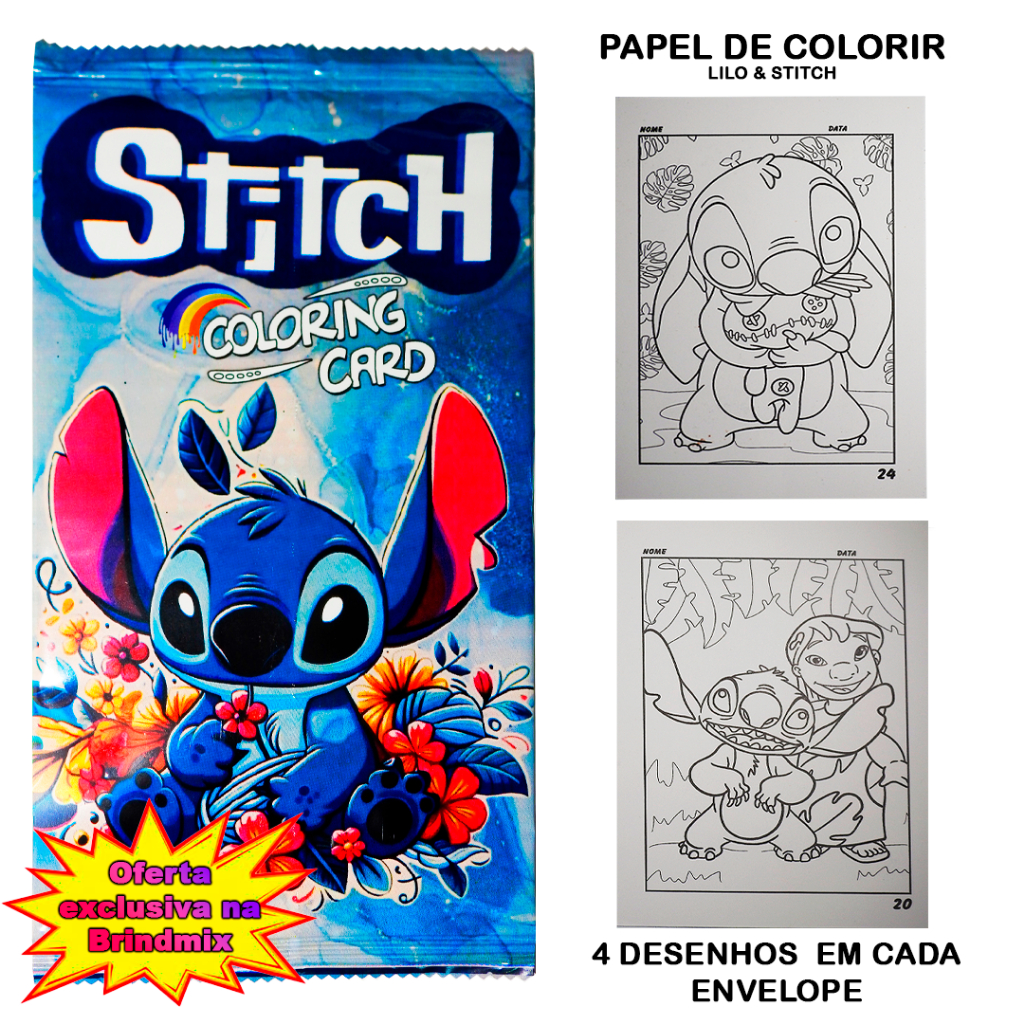 stitch e angel para colorir