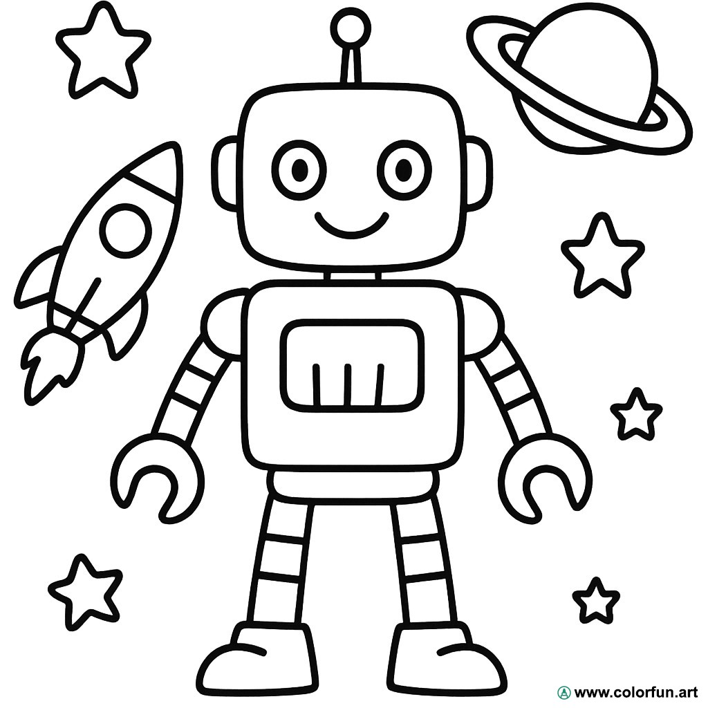 desenhos de meninos com robôs