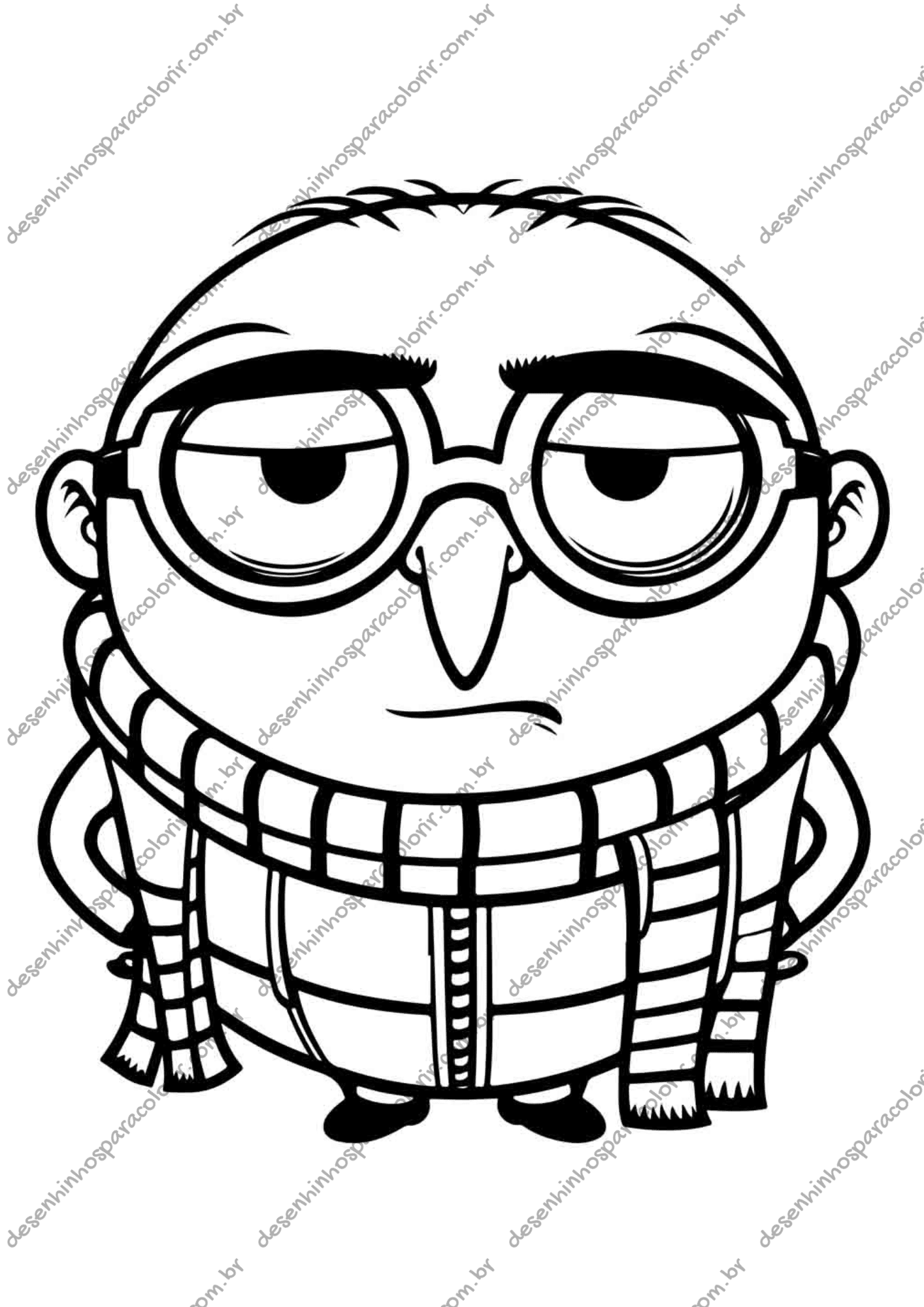 Minions de Natal para colorir