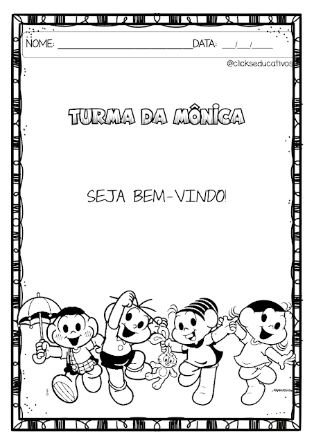 cebolinha para colorir