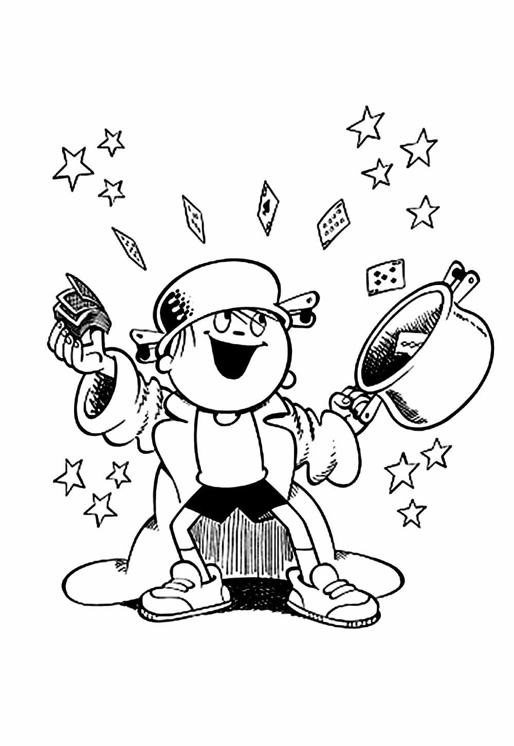 desenhos de espaço para colorir menino