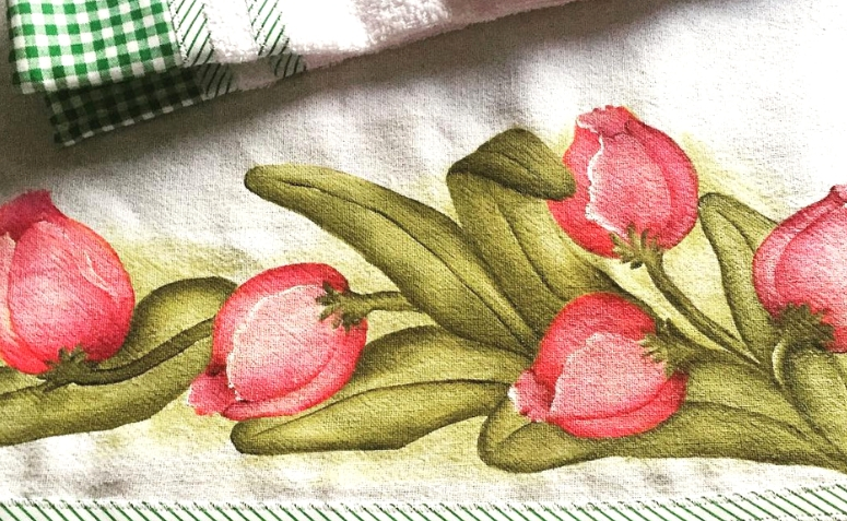 ideias de desenhos para pano de prato com frutas