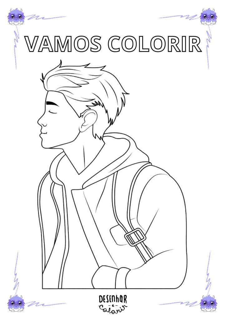 desenhos de animes para colorir