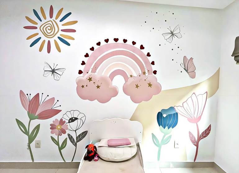 erros comuns ao pintar desenhos na parede do quarto