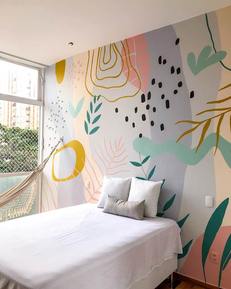 quanto custa pintar desenho na parede do quarto