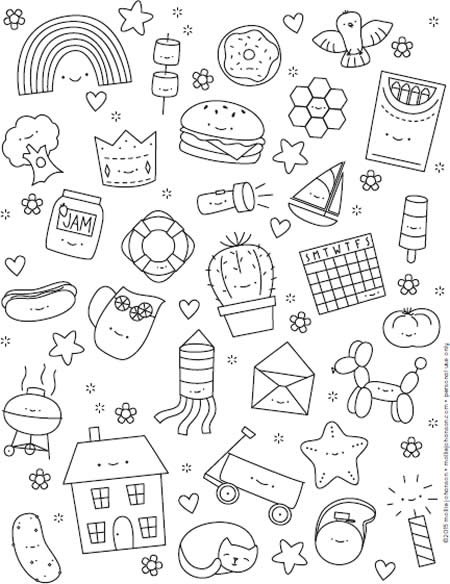 doodles para imprimir