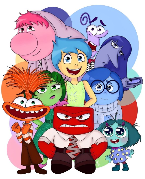 moldes de feltro divertida mente