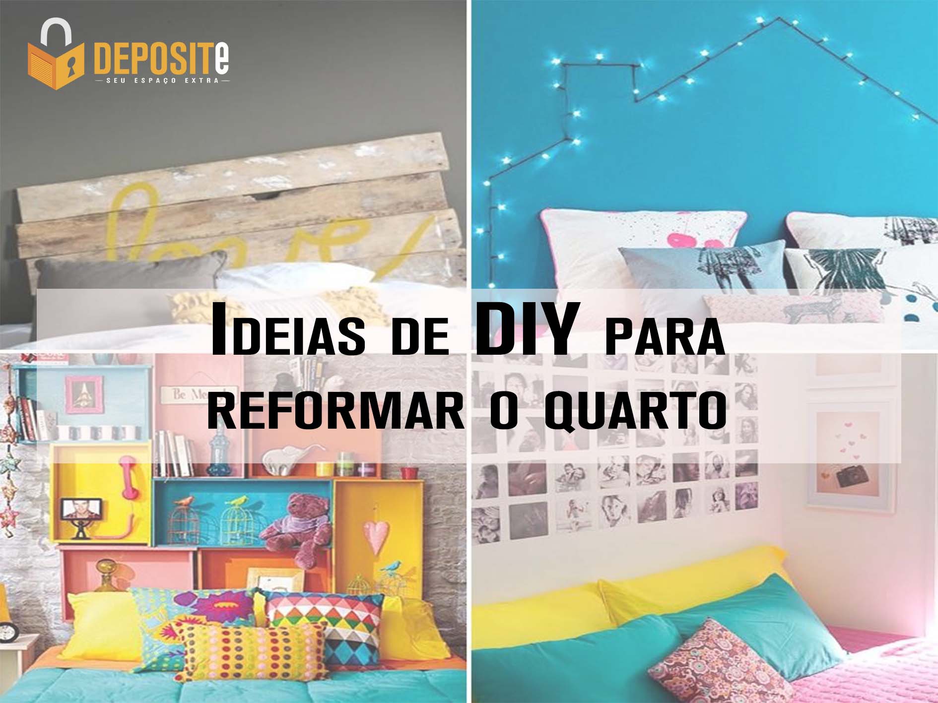 ideias diy para decorar quarto pequeno