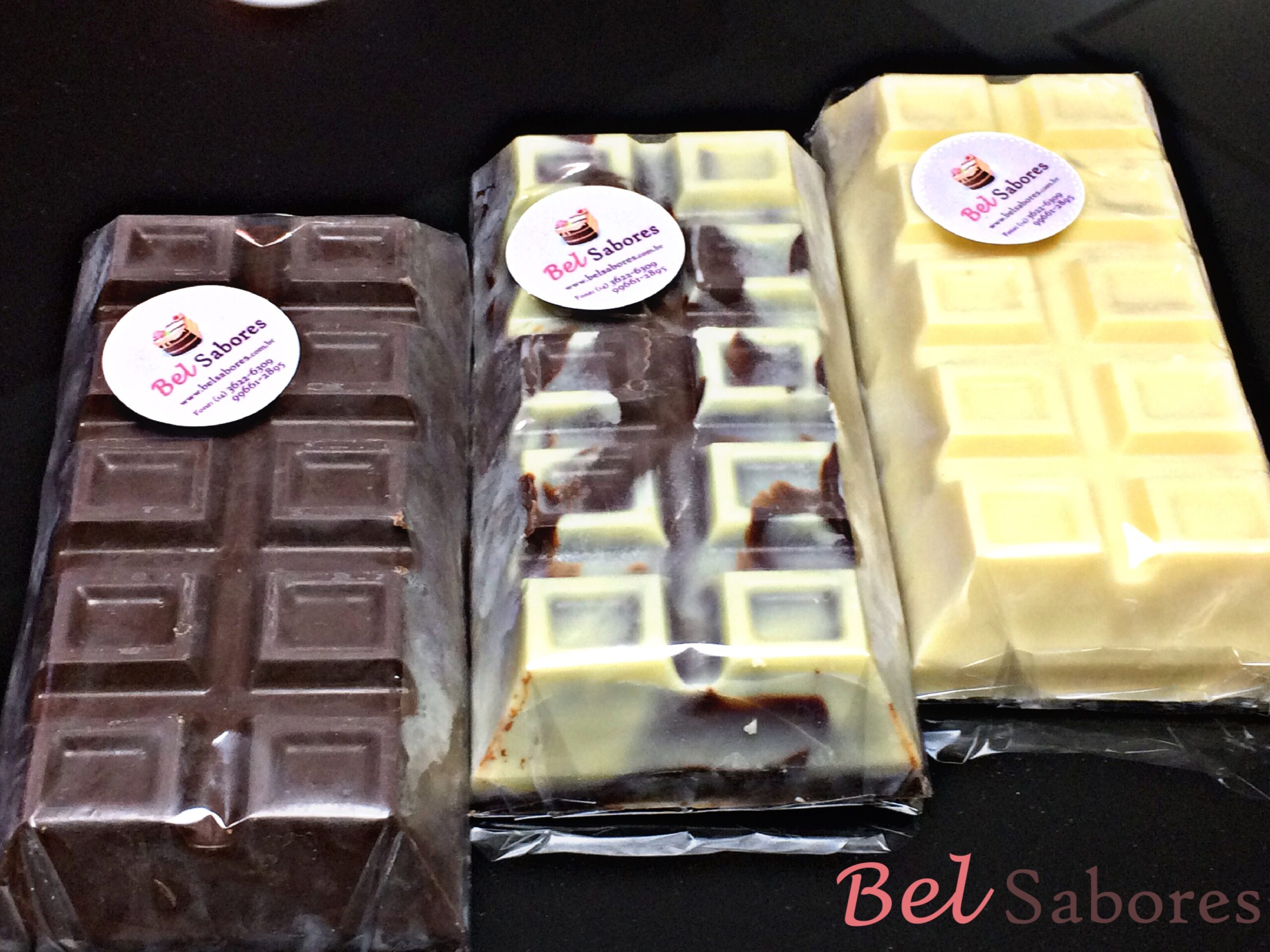 embalagem de barra de chocolate artesanal