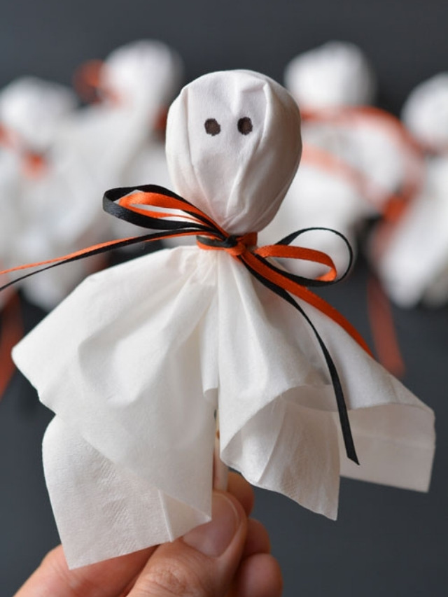 enfeite de halloween caseiro para mesa