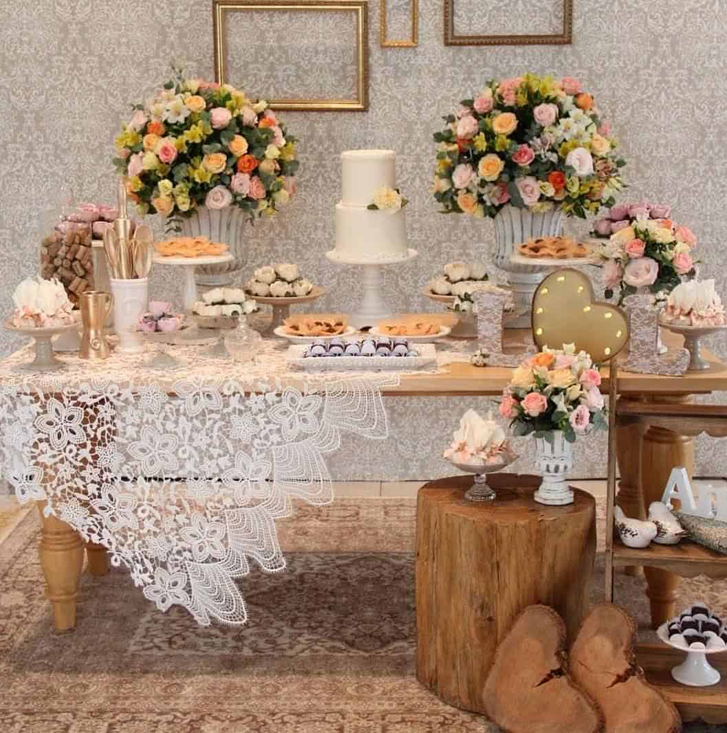 enfeite para mesa de casamento simples