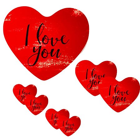 enfeites de coração