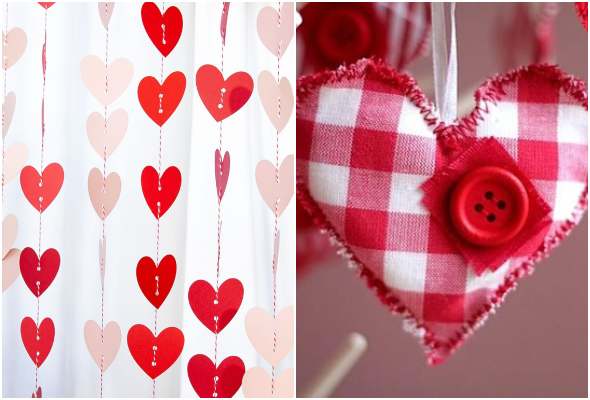 enfeites de coração