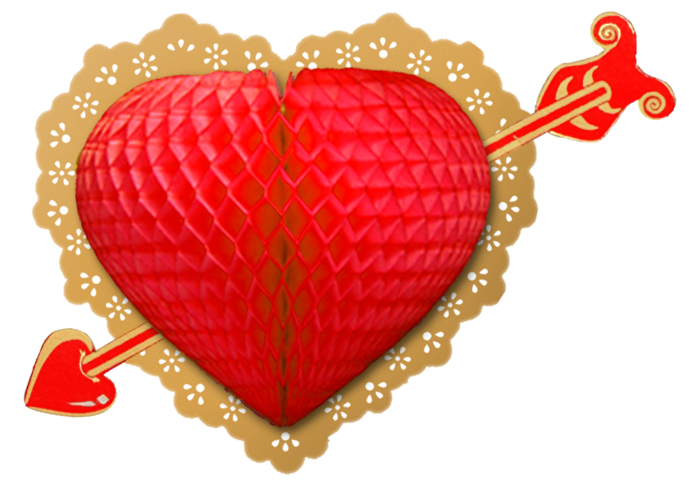 enfeites de coração