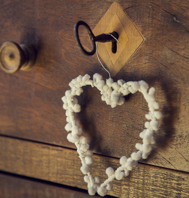 enfeites de coração