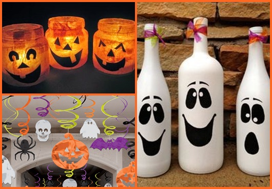 ideias de decoração de halloween baratas