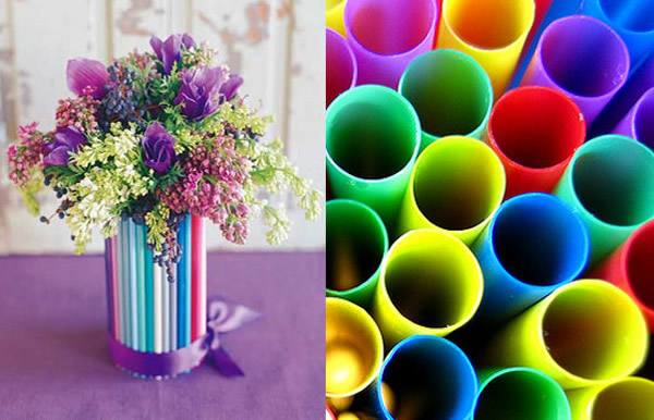 enfeites de mesa de casamento simples e barato