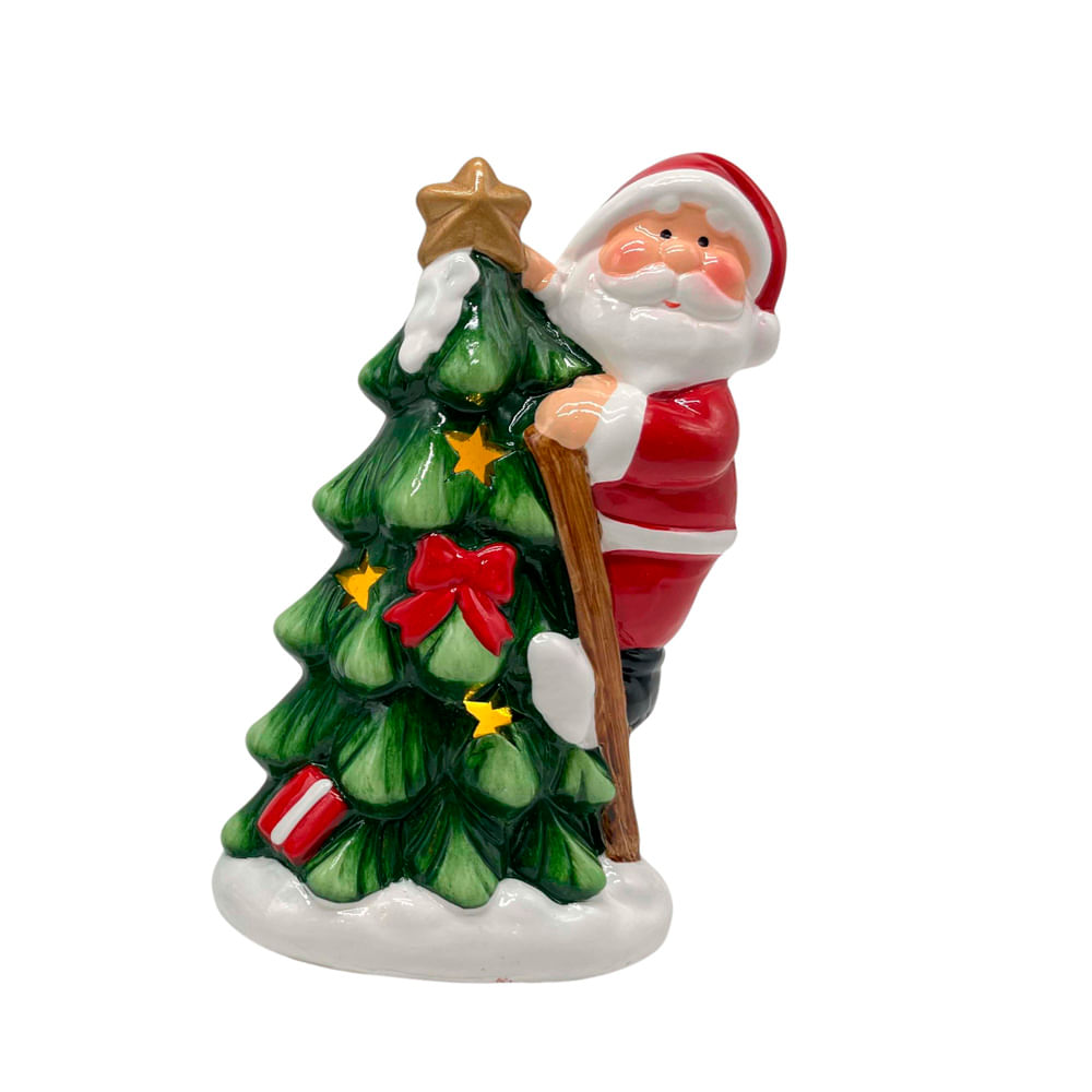 quanto custa um enfeite de natal papai noel luxo