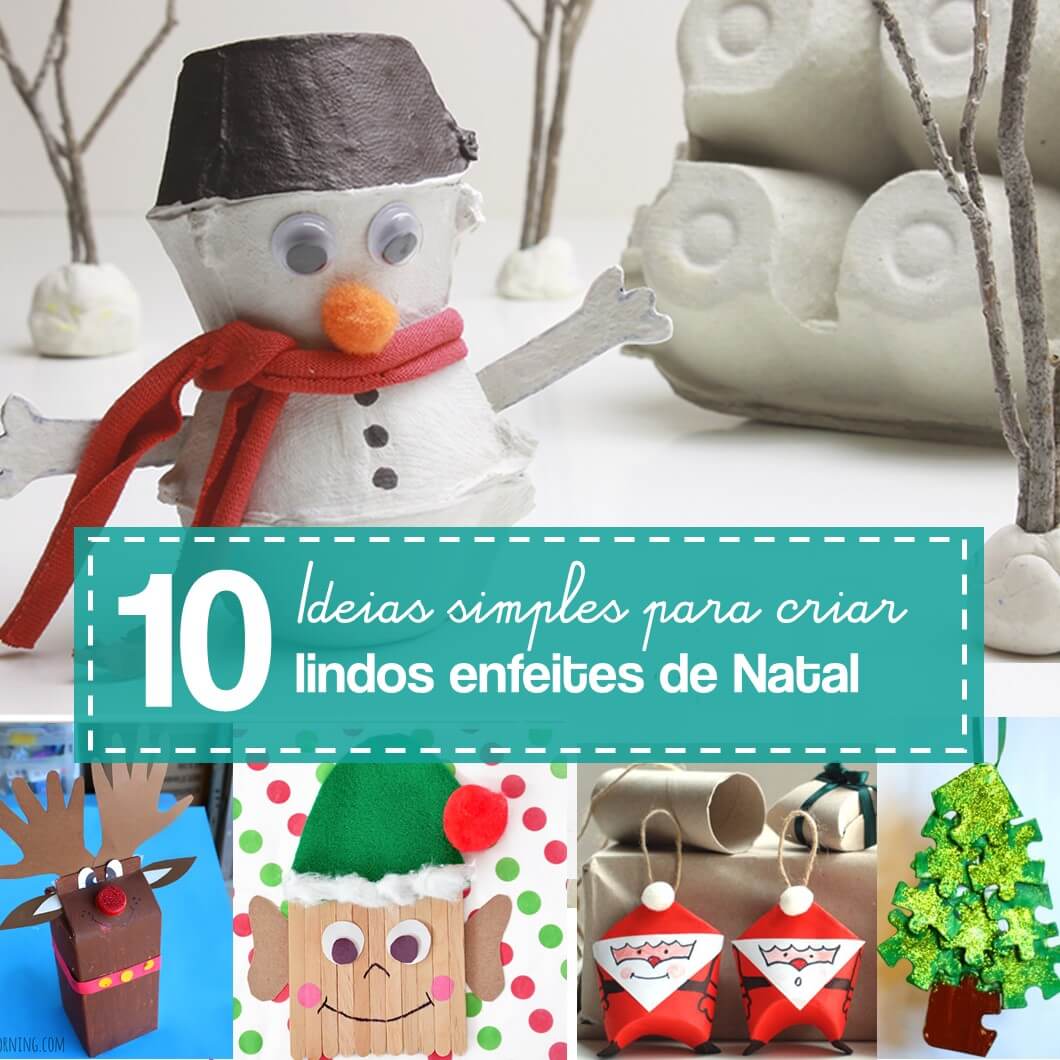 DIY enfeites de natal reciclados
