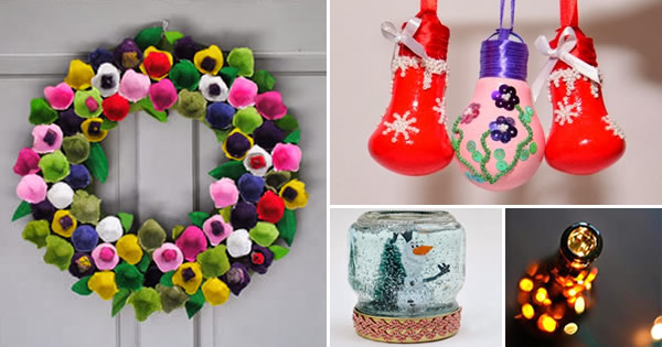 passo a passo enfeites de natal reciclados