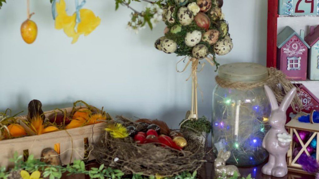 enfeites de páscoa para varanda