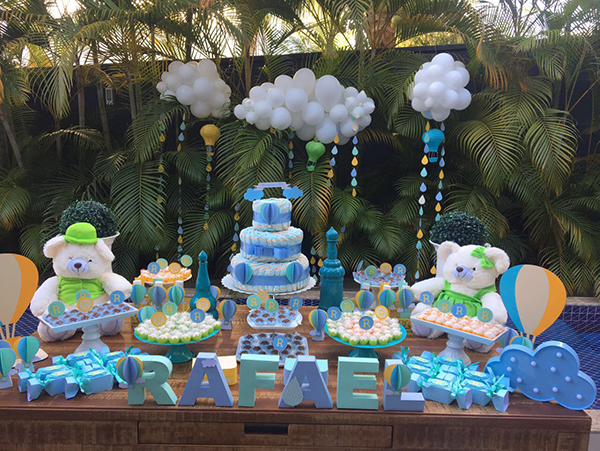 enfeites para cha de fralda