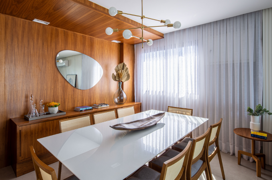 ideias de arranjos para mesa de jantar de vidro
