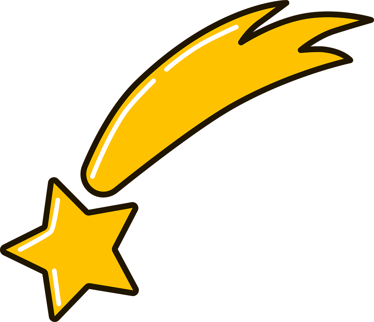 desenho de estrela cadente para imprimir e pintar