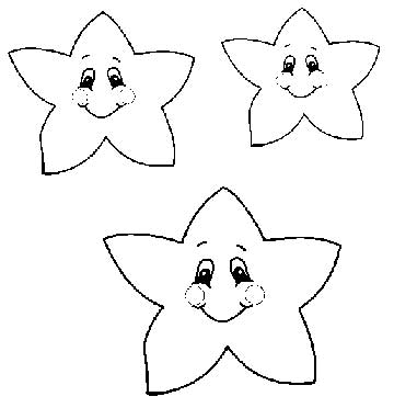 moldes de estrelas grátis