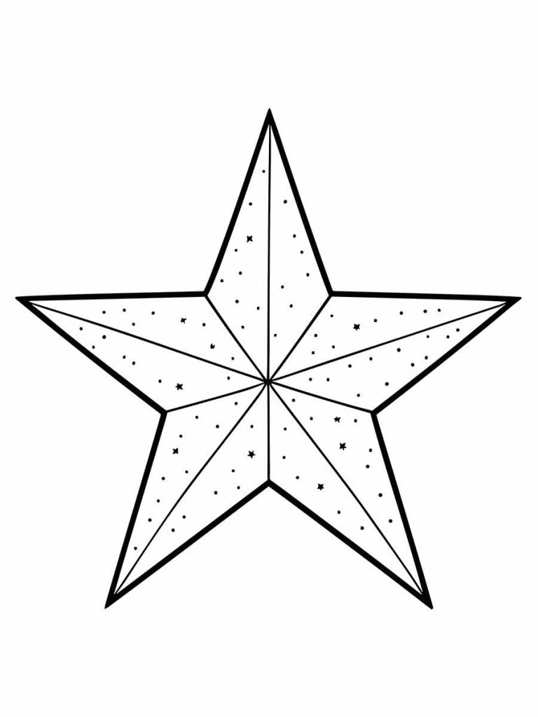 desenho de estrela para imprimir