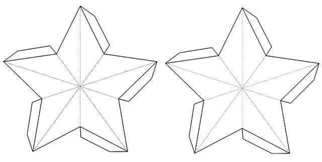 molde de estrela para topo de bolo