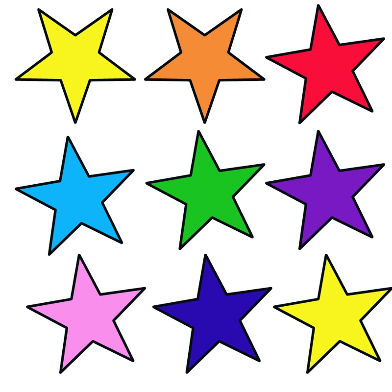 molde de estrela para pintura