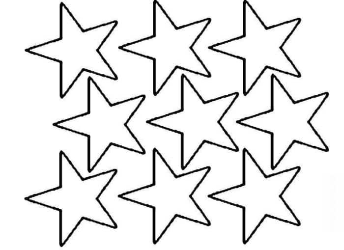 estrelas pequenas para recortar