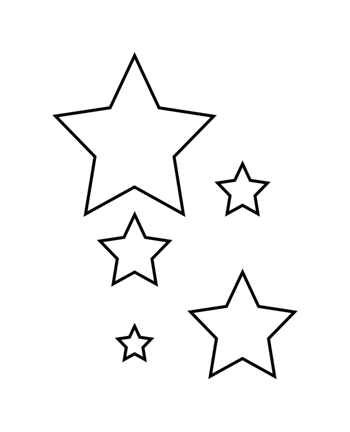 estrela cadente para imprimir
