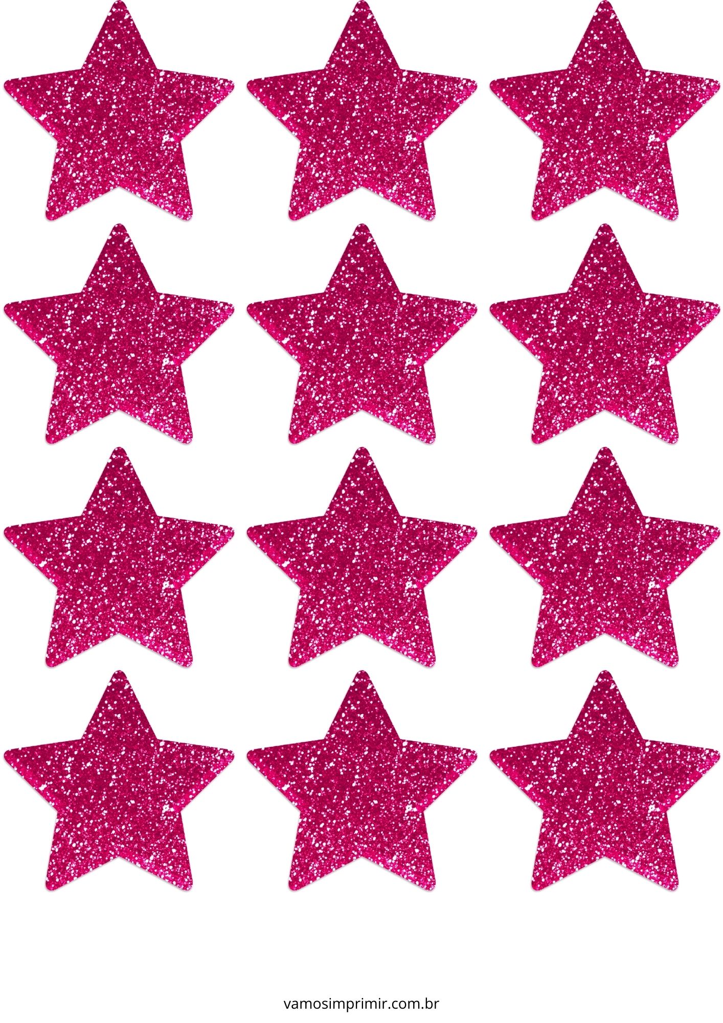estrela de papel para imprimir