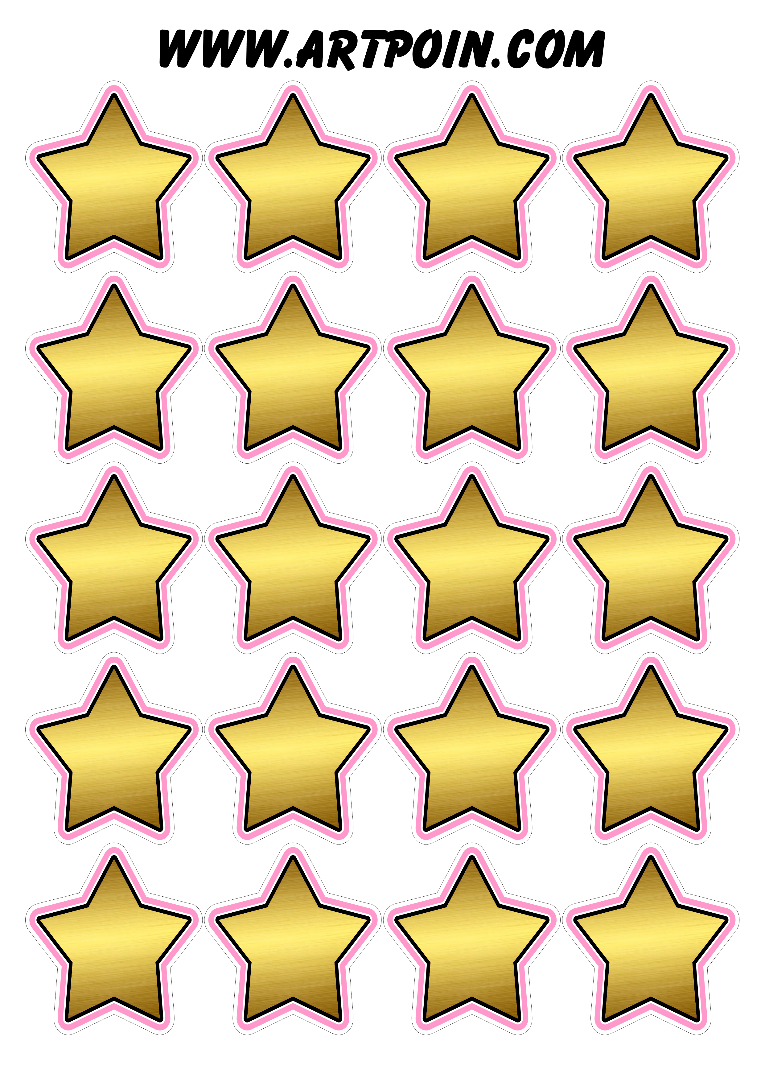 estrelas para imprimir para festa junina