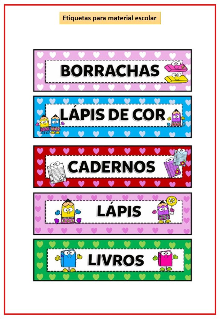 etiquetas para caderno minimalistas para imprimir