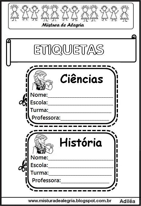 como fazer etiquetas para caderno em casa