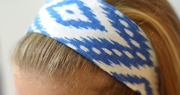 faixa de tecido para cabelo passo a passo