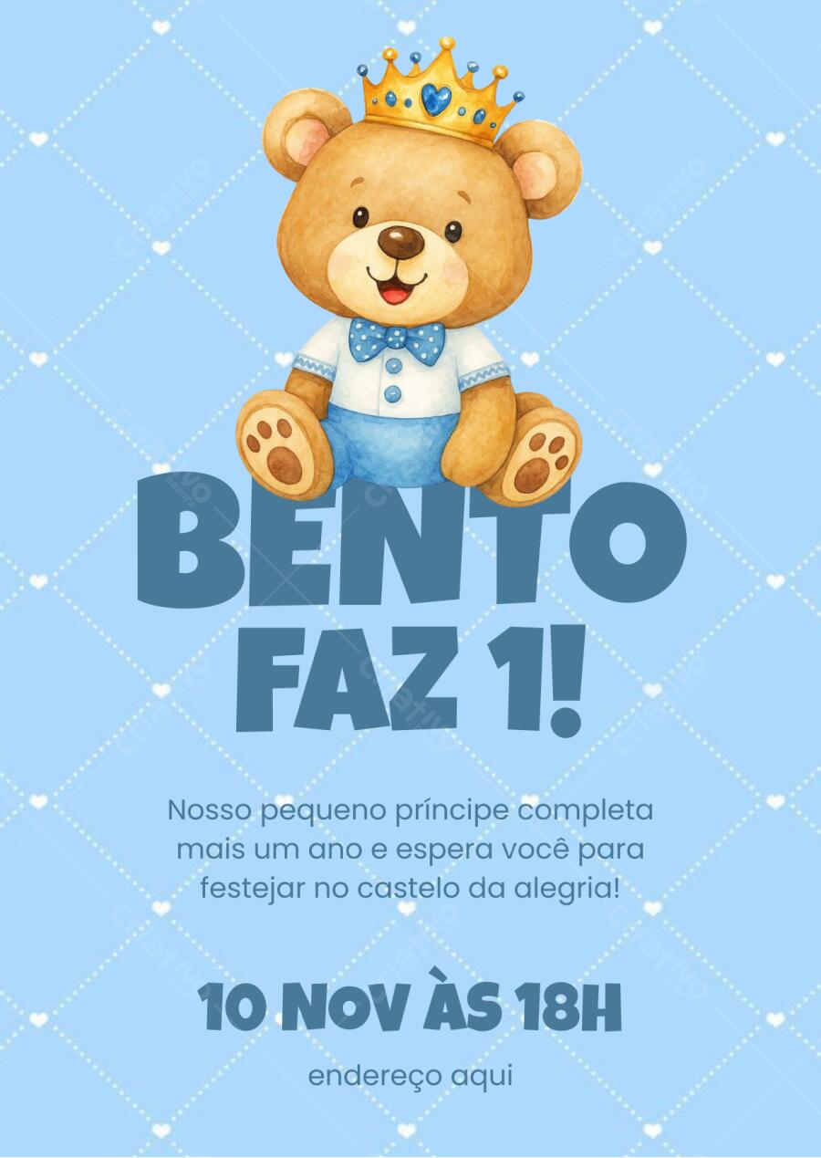 festa ursinho príncipe vs festa urso rei
