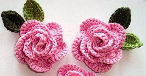 fazer rosa de croche