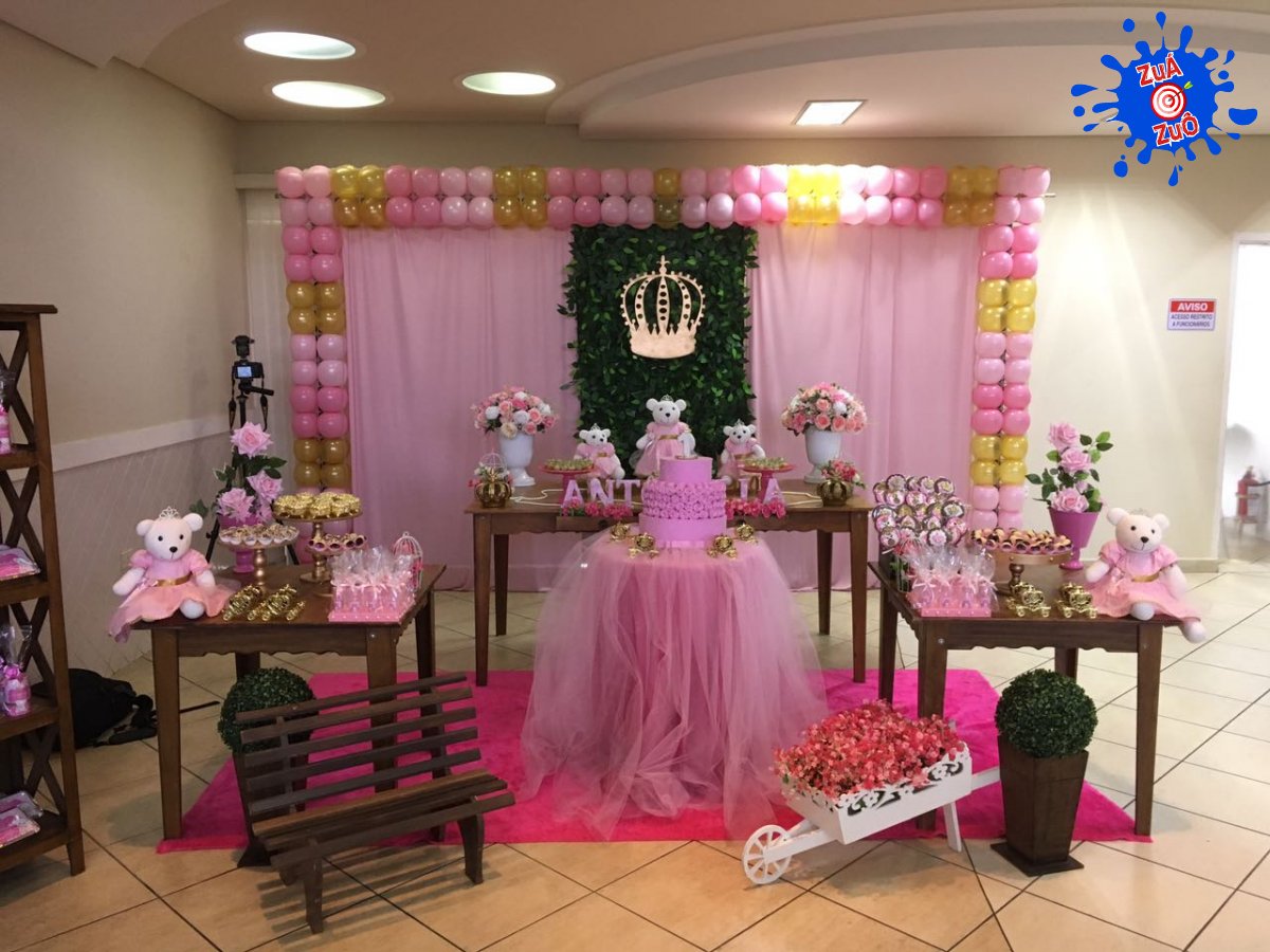 10 ideias criativas decoração festa ursinha princesa